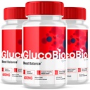 (3 Paket) Kapsul Glucobio, Gluco Bio Advanced Glyco Dukung Formula Pil, Glucobio Ekstra Suplemen, Glucobio Natural Ingregents Glycogen Dukungan, Gluco Bio Glycogen Review (180 Capsules)