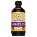 Honey Gardens Elderberry & Honey Immune Syrup - Black Elderberry Syrup for Dewata & Kid, Natural Throat Wellness Supplemen Propolis & Organic Apple Cider Vinegar - 8 Fl Oz