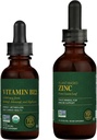 Global Healing Center - Vitamin B12 dan Organic Zinc Liquid Supplement Kit-Long- Lasting Energy, Immune System Boost, Hormone Keseimbangan