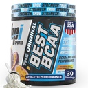 BPI Sports Best BCAA Powder - Dukungan Muscle Recovery - Branched Chain Acids 126; Building Blocks of Protein and Muscle - Post Workout Recovery - Hidration - Passion Fruit, 30 Servings