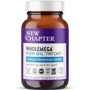 Bab Baru Tambahan Minyak Ikan Wholemega, Tiny Kapsules, 2000mg per Serving, Secara klinis Proven Wild Alaska Salmon Oil dengan Omega - 3 + Vitamin D3 + Astaxanthin, Masing-masing 90 Cacah