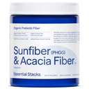 Stack Escalycal Organic Sunfiber Prebiotic Fiber (Partially Hydrolyzed Guar / PHGG) dengan Acacia Fiber Powder - Gluten Free, Non-GMO & Unfeatuble Soluble Fiber (7.4 oz)