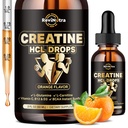 Creatine HCL Liquid Drops for Men & Women, 1500mg Liquid Created Creatine Hydrochloride, High Absorpsi, 2 Fl Oz Orange Flavor