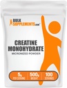 BulkSuplements.com Creatine Monohydrate Powder - Micronized Creaktine Powder, Unflashted - Pure & Gluten Free, 5g per Serving, 500g (1.1 lbs) (Paket 1)