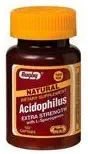 Rugby Acidophilus Ekstra Kekuatan dengan L- Sporogenes (100 Captab) (6 pack) oleh Rugby