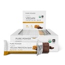 Dr. Mercola Pure Power Peanut Butter Protein Bars, 12 Servis, non GMO, Soy Free, Gluten Free, Vegan Protein Bars