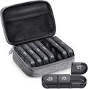 ZIKEE Large Weekly Case Organizer 3 Kali sehari, Portabel Light ProviceCag KB 7 untuk Melindungi Pengobatan Privasi dan Toko, Vitamin, Minyak Ikan, Suplemen (Grey)