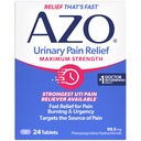 AZO Relief Uriner Maksimal Kekuatan, Lega UTI Pain, Burning & Urgency, Target Sumber Sakit, # 1 Paling Terpercaya Brand, 24 Tablet