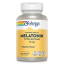 SOLARAY Melatonin 10mg dengan Glycine - Extended Reled, Suply Sleep Aid and Calming Relaxation Dupport - Lab Verified, Vegan, Gluten Free, 60- Day Affitee - 100 pelayan, 100 Vexation Caps