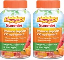 Emergen- C Vitamin C Gummies, Dietary Supplement for Imune Dupport, Tangerine, Watermelon dan Sour Apple Flavor - 45 Cacah x 2 (Paket 2)