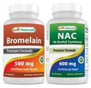 Best Compials Bromelain 500 mg & NAC 600 mg