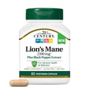 Abad ke 21 Singa Mane 2.100 mg, Ditambah Black Pepper Extract, Vegetarian Capsules, 60 Count
