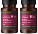 Elemen Vitamin B12 Methylcobalamin 5000 mcg - Produksi Energi Normal dan Metabolisme, Dukungan Sistem Imune - 2 Pasokan Bulan, Berry Flavored Lozenges, 65 Count (Paket 2)