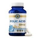 Tambahan Acid Folic Acid - Tambahan Potency Vitamin B9 1.870mg FOte, 1.100mg Acid Folic Acid 124; Vegan, Non-GMO 124; Pendukung Kesehatan Cellular, Produksi Energi & Prenatal Wellness 114; 120 Capsules