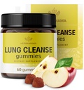 HERBAMAMA Lung Detox Gummies - Herbal Complex with Mushroom Blend for Lung Cleanse - Vegan, Non-GMO Respiratory Supplemen - 60 Pectin- Based Application-Flavored Chews