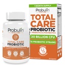 Probulin Total Care Probiotic Suplement, Daily Gut, DigettIe, and Immune Health Prosules Kapsul untuk Pria dan Wanita, 20 Milyar CFU, Vegan, 30 Count Bottle