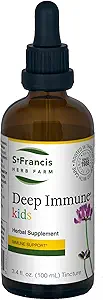 St. Francis Herbal - Deep Immune Pengaruh untuk Anak 100 ml - Natural Ammune Dukung Booster - Vegetarian - Organik Herbs