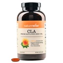NaturreWise CLA 1250 - GMO, Gluten Bebas - 180 Softgels [Persediaan Dua Bulan]