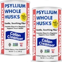 Yerba Prima Psyllium Whole Husks, 12 oz (2 Pack) - Colon Cleanser, Gluten Free, Non-GMO, Soothing Regularitas