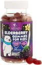 Anak-anak Hamilune Dukung Elderberry Gummies - Daily Children 's Vitamin C, Zinc & Kid Animation Dumi - Nature' s Sambucus Elderberry Suplemen, Vegan, Gluten- Free, Tasty Berry Flavor - 120 Gummies