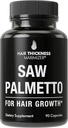 Melihat Palmetto untuk Pria Rambut dan Wanita. Saw Palmetto Supplement to Dukung Kekuatan Rambut & Ketebalan. Bukan-GMO dan Gluten Free Caspules