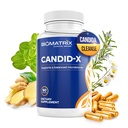 BioMatrix Candid-X Gut Cleanse dengan Berberine, Oregano, Sodium Caprylate, Chamomile, Ginger, PU D 'arco, Digetical Suplemen untuk Pria dan Perempuan 124; 90 Capsules