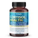 Kompleks Kesehatan Cortisol dengan Magnesium, Ashwagandha, Mane dan 10 Mushroom Singa - Relaxation, Focus & Energy Dukungan - 150 Capsules - Sapalix - USA Dibuat, GMO- Free