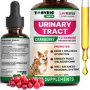 Cat & Dog Natural UTI Medicine & Urinary Trakte Treatment with Cranberry - Kitney + Bladder Suplemen Dukungan - Pencegahan Terbaik Incontinence Urine & Bladder Stones - Pet Renal Health