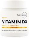 Tipe Nol Vitamin D3 2000 iu, 240 Softgels - Non- GMO & Gluten Bebas