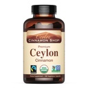 Ceylon Cinnamon Shop Organic Ceylon Cinnamon (100% Sertifikasi) Suplemen, 180 Kapsul, 3 Bulan Supply