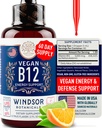 Vegan Vitamin B12 Liquid - Max Power Methylcobalamin B12 Sublingual 5000 mcg - Fast Absorbing Suplement for Mood, Memory and Energy Support-GMO, Gluten- Free, Citrus Flavor B 12 Drops, 2oz
