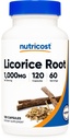 Licorice Root 500mg, 120 Capsules - Non- GMO, Gluten Free