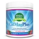 Kalsium Magnesium Powder Tambahan - CalMag Plus dengan Vitamin C & D3 - Gluten Free, Non GMO, Wild Berry Flavor - Natural Calm & Stress Relief Cal Mag Dum