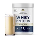Kuburan Nutrition Kuno Fed Whey Protein, Vanilla Bean, 23g Protein, 20 Hamba, Collagen Peptides Hydrolyzed, Regeneratif Organik A2 / A2 Milk Protein
