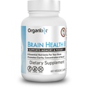 Suplemen Kesehatan Otak Berkekuatan Berakar Organixx untuk Mendukung Fungsi Otak, Kejelasan, Fokus, Sel Otak Re-Energize, Membantu Produksi Mood Balanced, Gluten Bebas, Non GMO, 60 Vegetarian Capsules