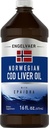 Piping Rock Cod Liver Oil Liquid 124; 16 fl oz 124; dengan EPA DHA 124; Engelvaer Norwegia 124; Non-GMO, Gluten Free Supplemen