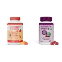 Anak SmartyPants Multivitamin Gummies and Probiotic Immunity Bundle: Minyak Ikan Omega 3 (EPA / DHA), Vitamin D3, C, Vitamin B12, B6, Digetical & Imune Dukungan Tambahan (30 Hari)