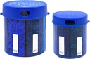 Tambahan Obat Obat Penyakitan Monster dengan Label Kompartemen - Ekstra Large Pill Container Handles Hampir Setiap Tambahan - Mudah Discense (Monster Blue & Monster Jr. Blue)
