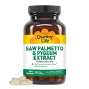 Country Life Saw Palmetto & Pygeum Extract - Prostate Health Suplement for Men 's Health - Promotes Healthy Urinary Tract Fungsi, 90 Capsules