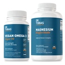 Dr. Tobias Vegan Omega 3 Algae Oil dan Magnesium Bisglycinate, Estivity Wellness Dukungan untuk Heart, Brain, Muscle, dan Bone Health, Non-GMO, Vegan