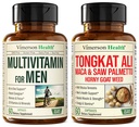 Vimerson Health Multivitamin for Men & Tongkat Ali for Men with Horny Goat Weed, Maca Root Powder, Tribulus Terrestri, Saw Palmetto Extract