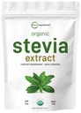 Powder Organik Murni, 8 Ounces, 1418 Serving, Stevia Tingkat Tinggi Ekstrak Hijau Reb- -, Mengurangi Bitter Aftertaste, 0 Calorie, Natural Sweetener, Sugar Alternatif, Keto Friendly