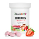 Progres for Kids Digetical Health Health Health Health Supplemen Anak-anak Digetical, Imuniune Dukungan & Kids Gut dengan 5 Milyar CFU untuk Anak-Anak Umur 3 Up - Strawberry Flavor 60 Cable Probiotic Tablet
