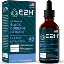Ekstrak Kurran Hitam E2H, Benih Keriting Hitam Tertahan Dingin - Kesehatan Sistem Imune - Cairan Absorbing Cepat - 2 Fl Oz