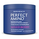 BodyHealth PerfectAmino Powder - BCAA dan bedak EAA untuk Pra dan Post Workout - Amino Acid Energy Minuman untuk Pria dan Wanita untuk Mendukung Lean Muscle dan Pemulihan - Campuran Berry - 30 Servis