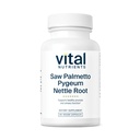 Vital Nutrients Saw Palmetto with Pygeum & Nettle Root - Vegan Saw Palmetto for Men Support Healthy Prostate Fungsi * - Gluten, Dairy, Soy Free - 60 Capsules
