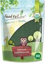 Makanan untuk bubuk Chlorella Organik Hidup, 4 Ounces - Non- GMO, Kosher, Raw Green Algae, Vegan Superfood, Bulk, Murni Vegan Hijau Protein, Kaya dalam Vitamin dan Mineware, Hebat untuk Minuman, Tembok Sel Rusak