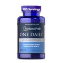 Puritan Pride One Daily Men 's Multivitamin, Dietary Supplemen untuk Mendukung Kesehatan Reproduktif Hati dan Pria Dengan Vitamin A, C, D, E, dan Zinc, 3 Bulan Pasokan, 100 Cacah *