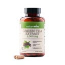NatureWise Green Tea Extract Capsules 1000 mg - 50% EGCG & 98% Polyphenols - Ekstra Pil Teh Hijau - Antioksidan untuk Kesehatan Hati & Energi - Vegan, Non- GMO - 60 Count [30- Day Supppply]