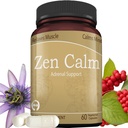 Zen Calle Stress Adrenal Suppplemen Organik Adaptogenic Herbs - Magnesium, B Vitamin, GABA & More untuk Mendukung Tenang Alam. Bukan-Drowsy. Bukan-GMO (60 Veggie Caps)